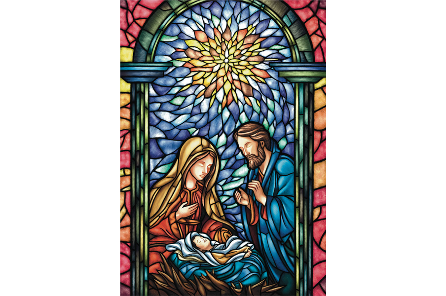 Stained Glass Nativity