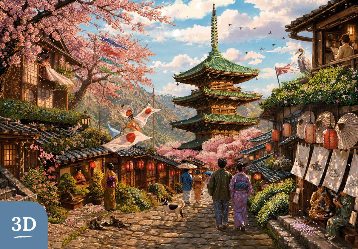 Kyoto in Bloom | Heritage 3D Series – Mosaic Puzzles