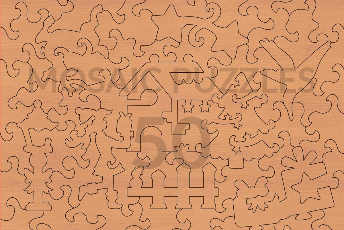 Cozy Village Christmas – Mosaic Puzzles