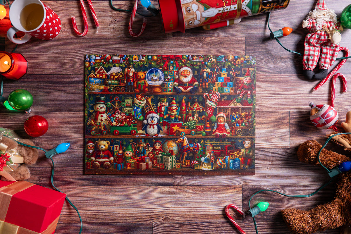Shelf of Holiday Wonders – Mosaic Puzzles