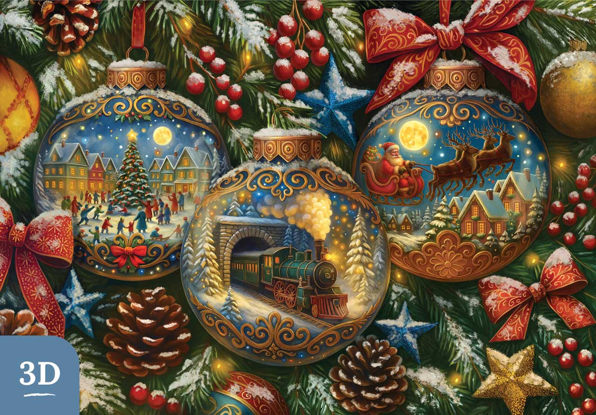 Jolly Christmas Reflections | Heritage 3D Series – Mosaic Puzzles