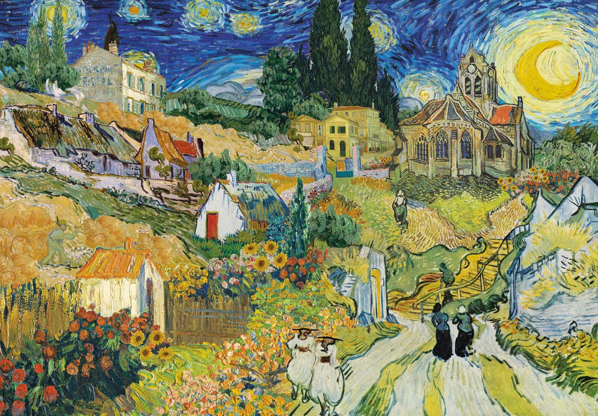美品【3点セット】Swarovski Stadttor city Gates Van Gogh's Landscapes – Mosaic Puzzles