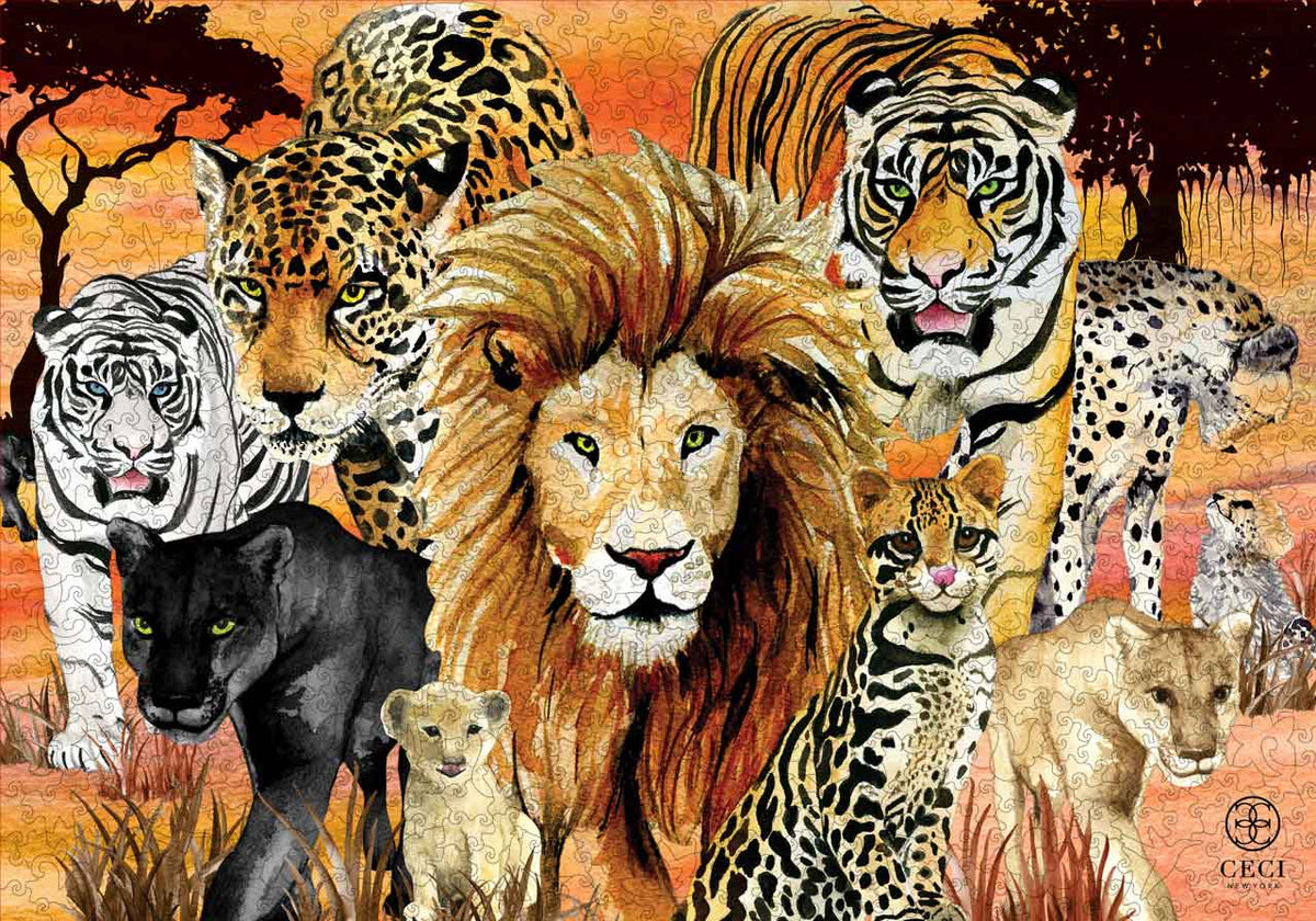 Big Cats By Ceci New York Mosaic Puzzles big-cats-by-ceci-new-york-mosaic-puzzles