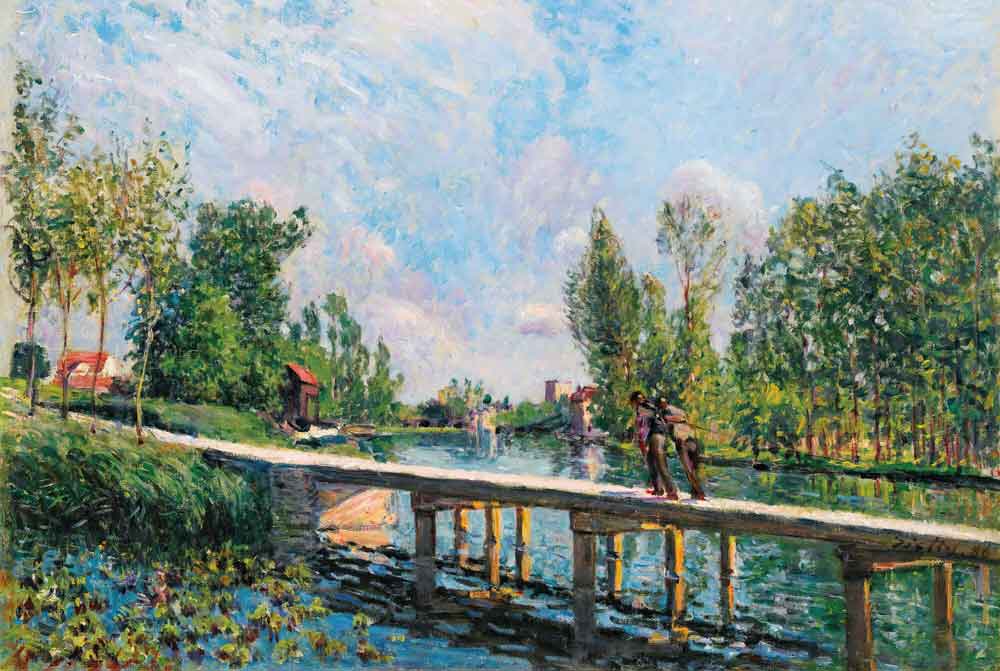 La Passerelle by Alfred Sisley – Mosaic Puzzles