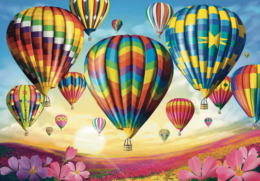 Balloons Taking Flight