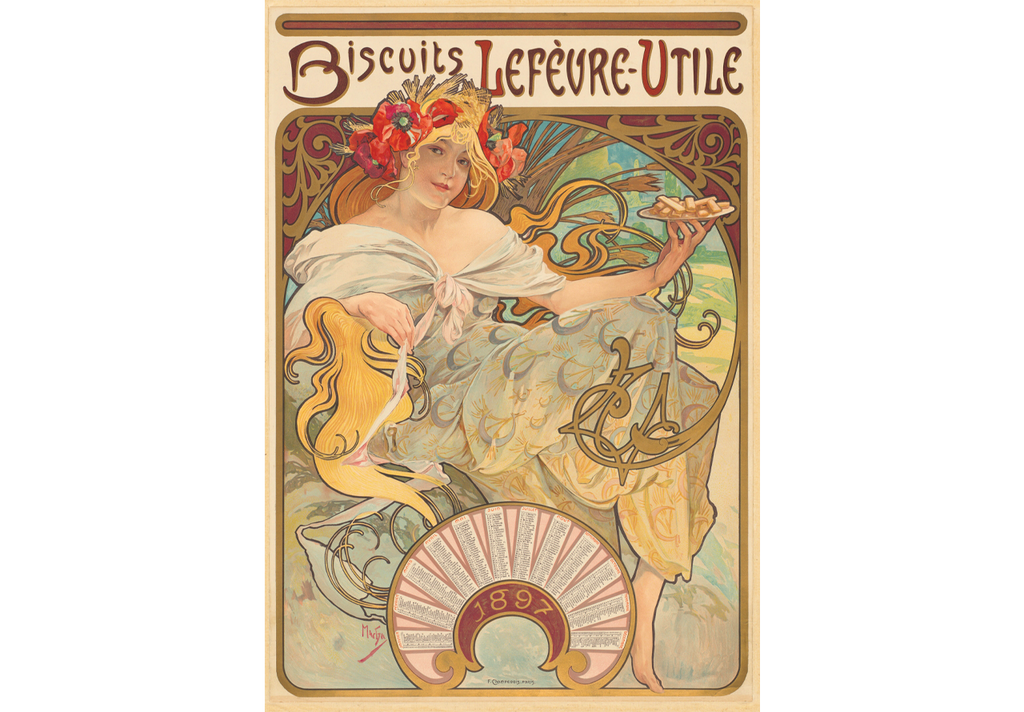 Biscuits Lefèvre-Utile by Alphonse Mucha – Mosaic Puzzles