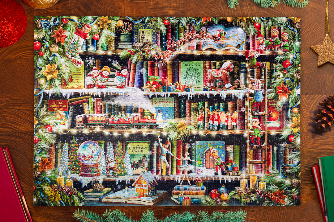 Enchanted Christmas Book Nook | Traditions by Mosaic Puzzles