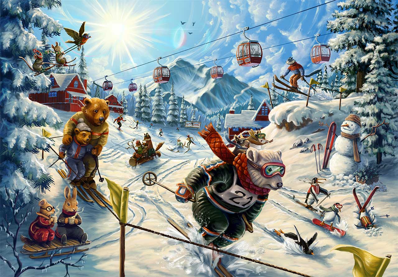 Christmas Winter Puzzles – Mosaic Puzzles