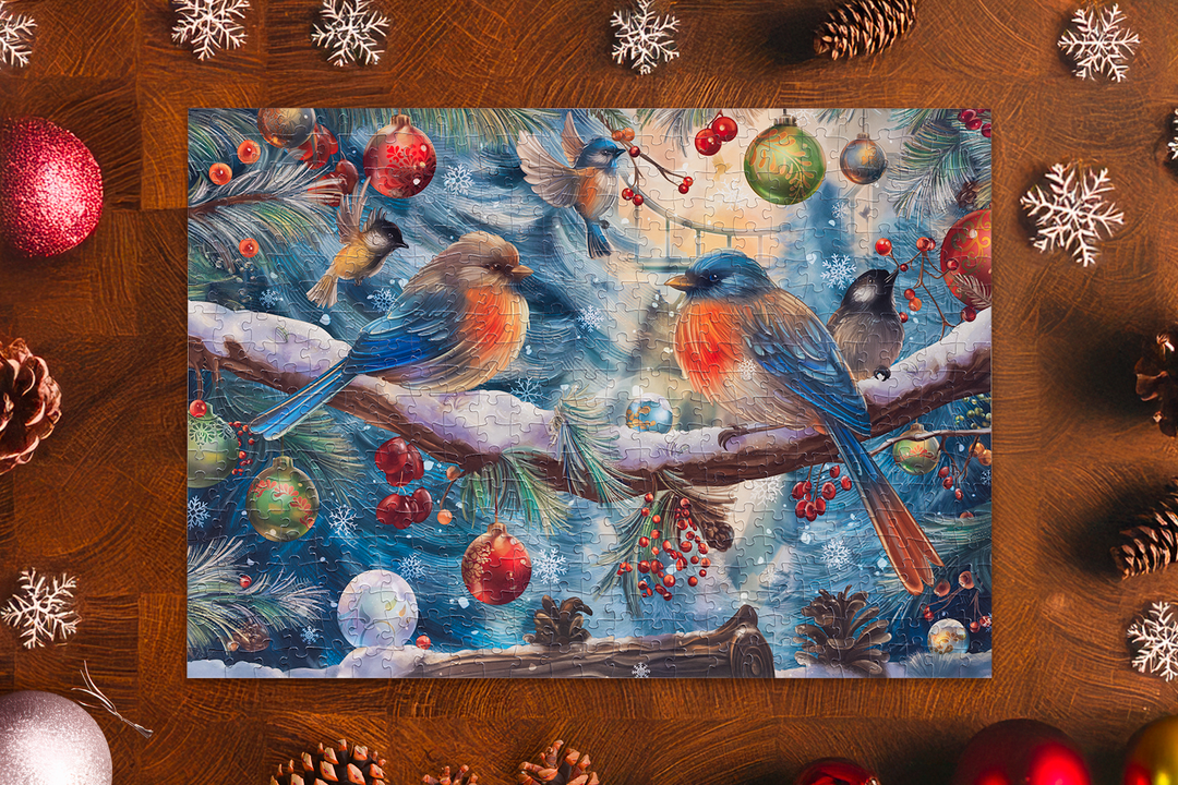 Songbirds in Winter | Traditions by Mosaic Puzzles
