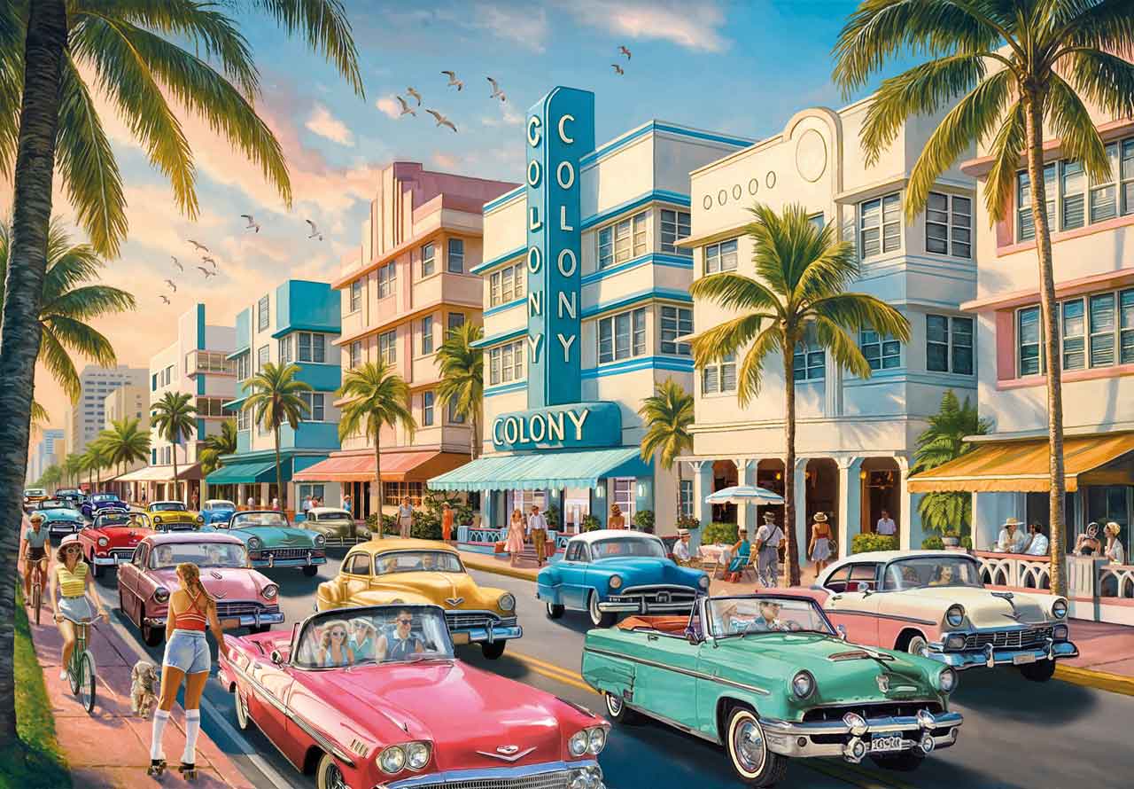 Cruising Through Ocean Drive – Mosaic Puzzles