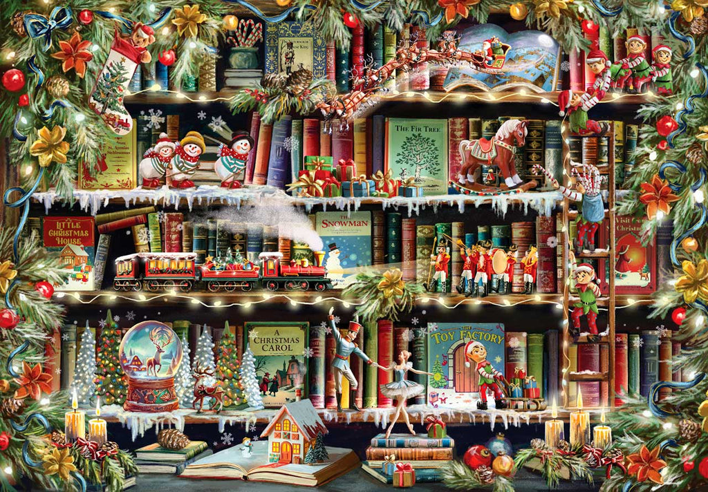 COLLECTION OF CHRISTMAS アートブック Enchanted Christmas Book Nook – Mosaic Puzzles