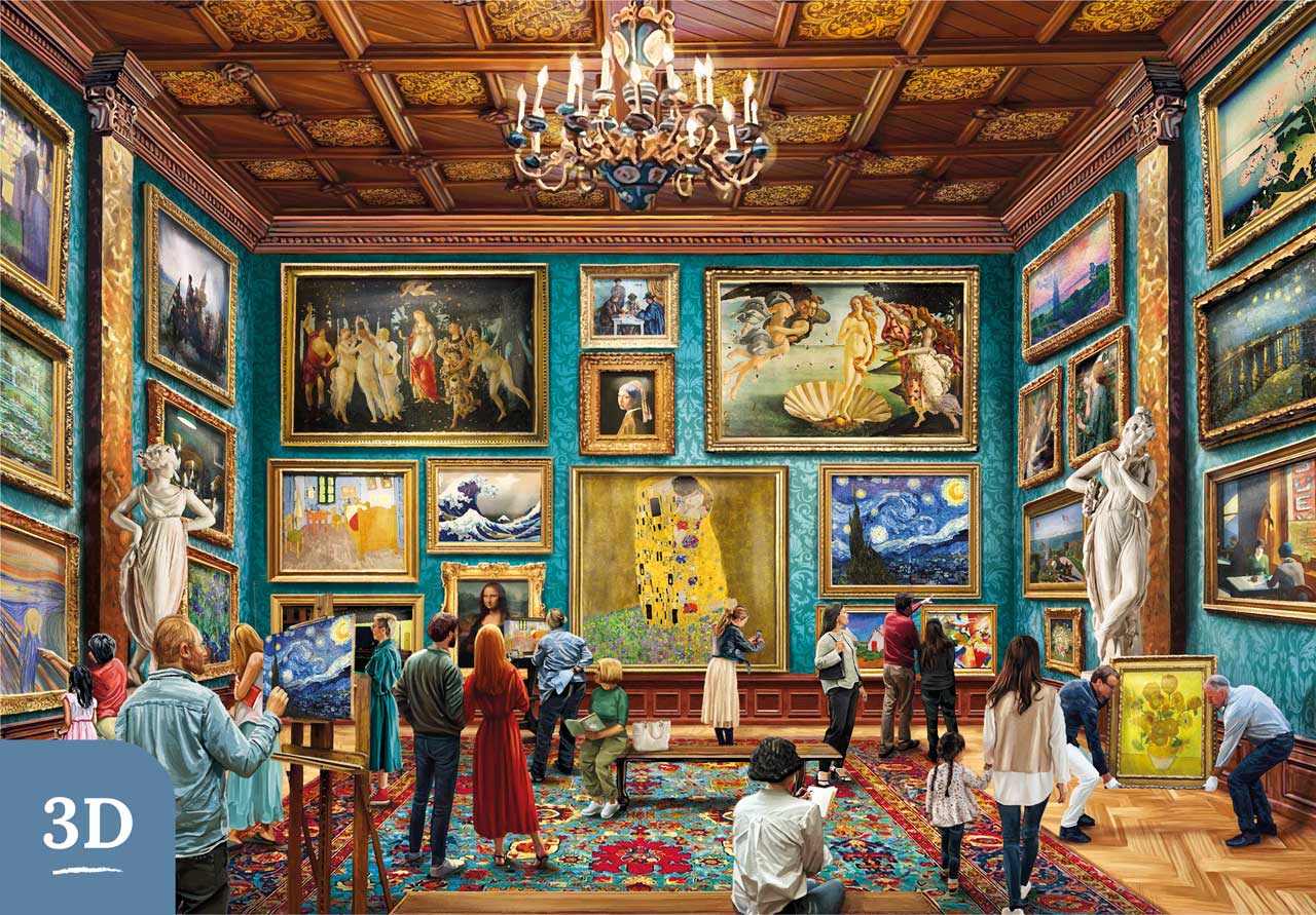 3Dピクチャー（3次元絵） Gallery of the Greats | Heritage 3D Series – Mosaic Puzzles