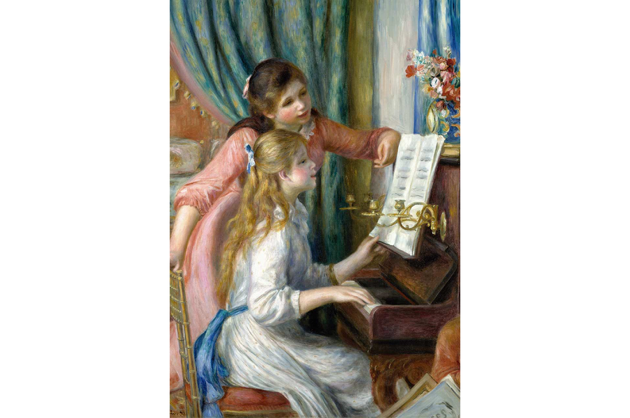 Two Young Girls at the Piano by Renoir