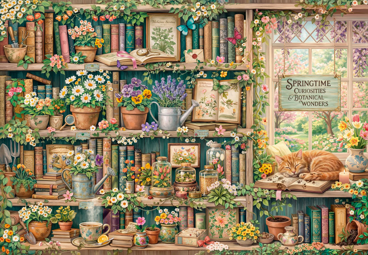Library of Springtime Curiosities – Mosaic Puzzles
