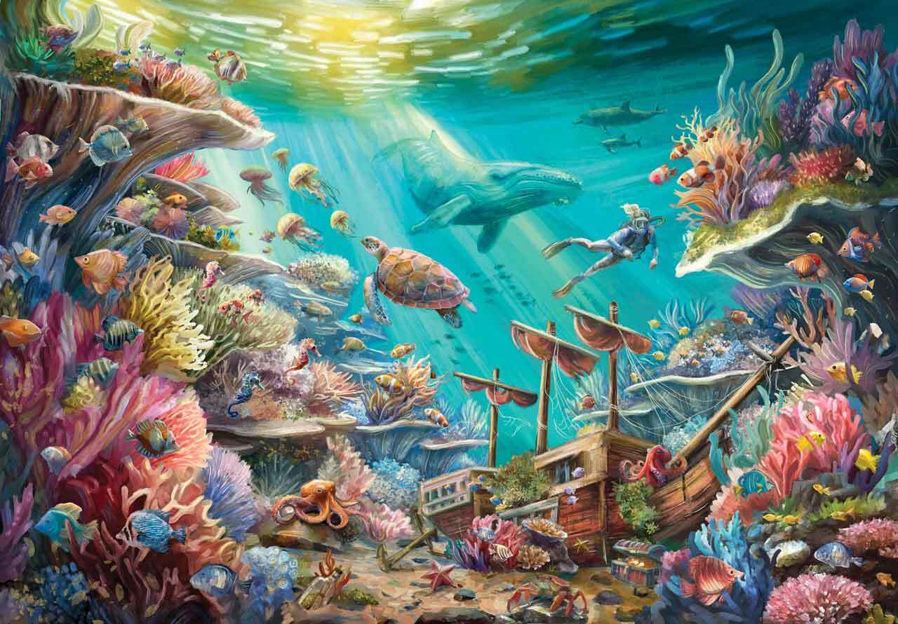 Life Among the Corals – Mosaic Puzzles