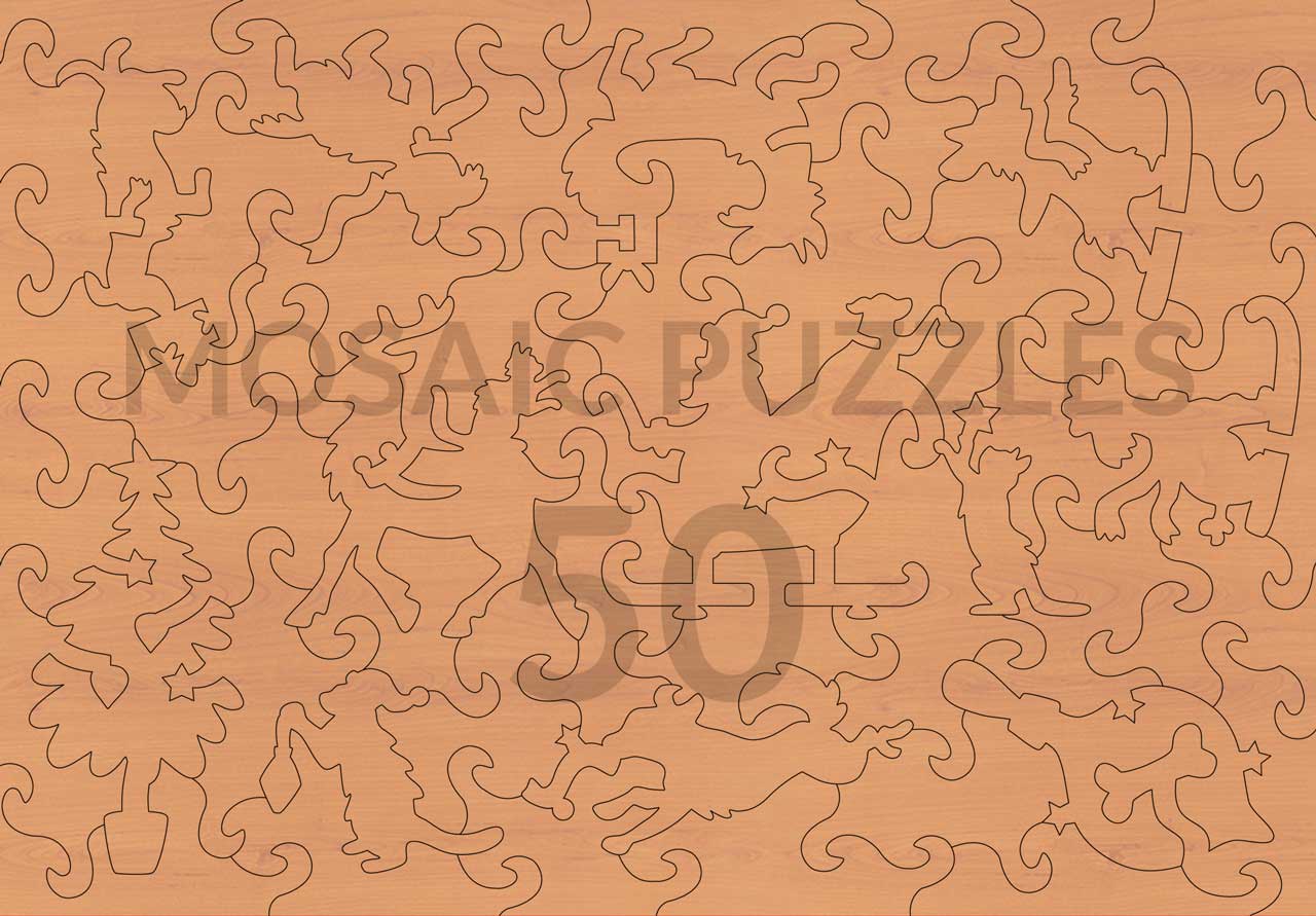 Santa's Best Friends – Mosaic Puzzles