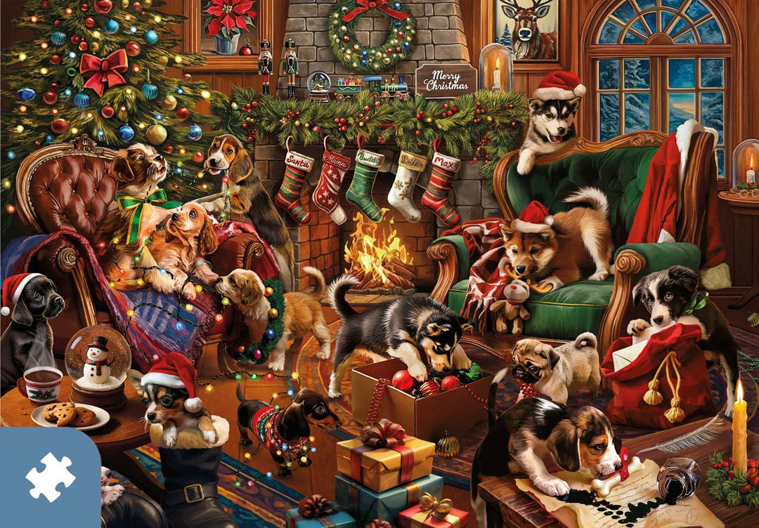 Merry Mayhem at the Fireplace | Traditions by Mosaic Puzzles