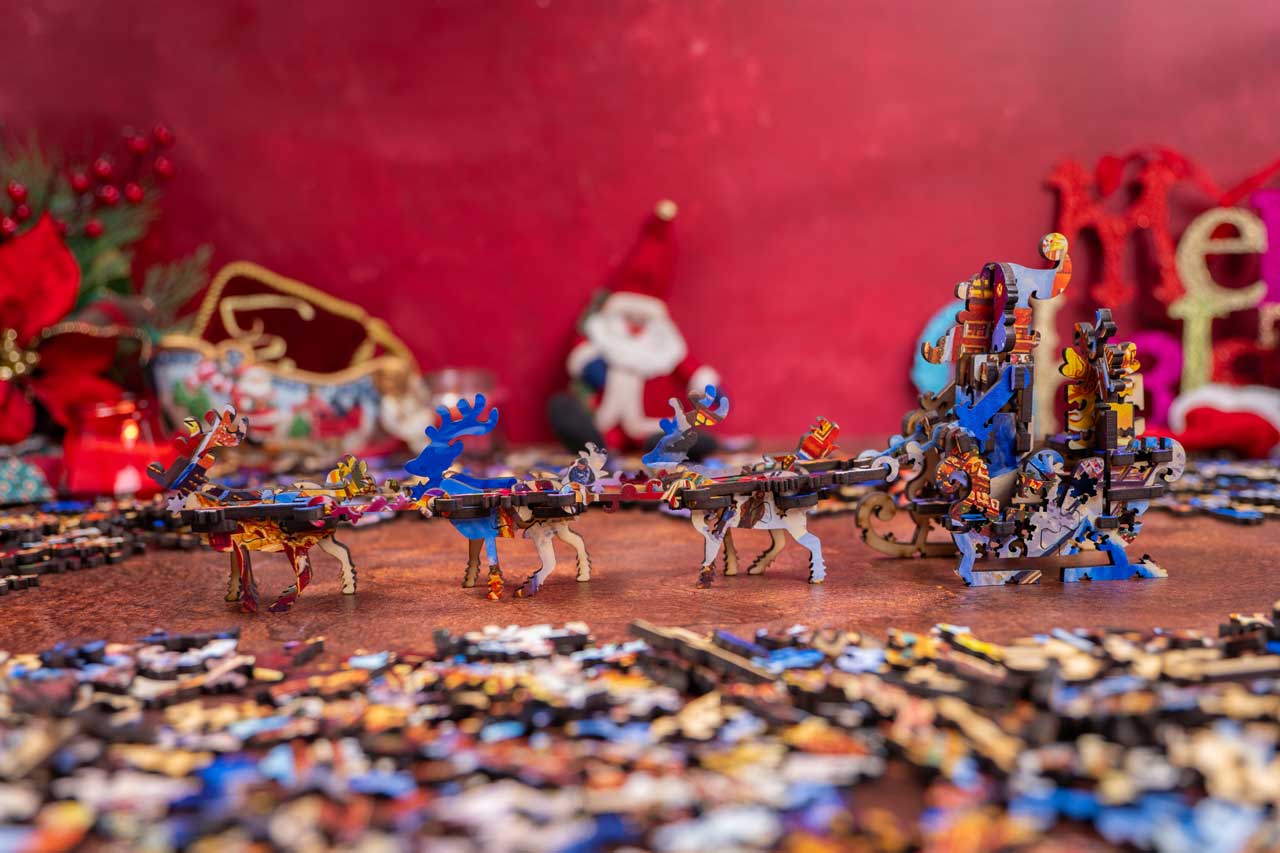 Santa's Sleigh Ride | Heritage 3D Series – Mosaic Puzzles