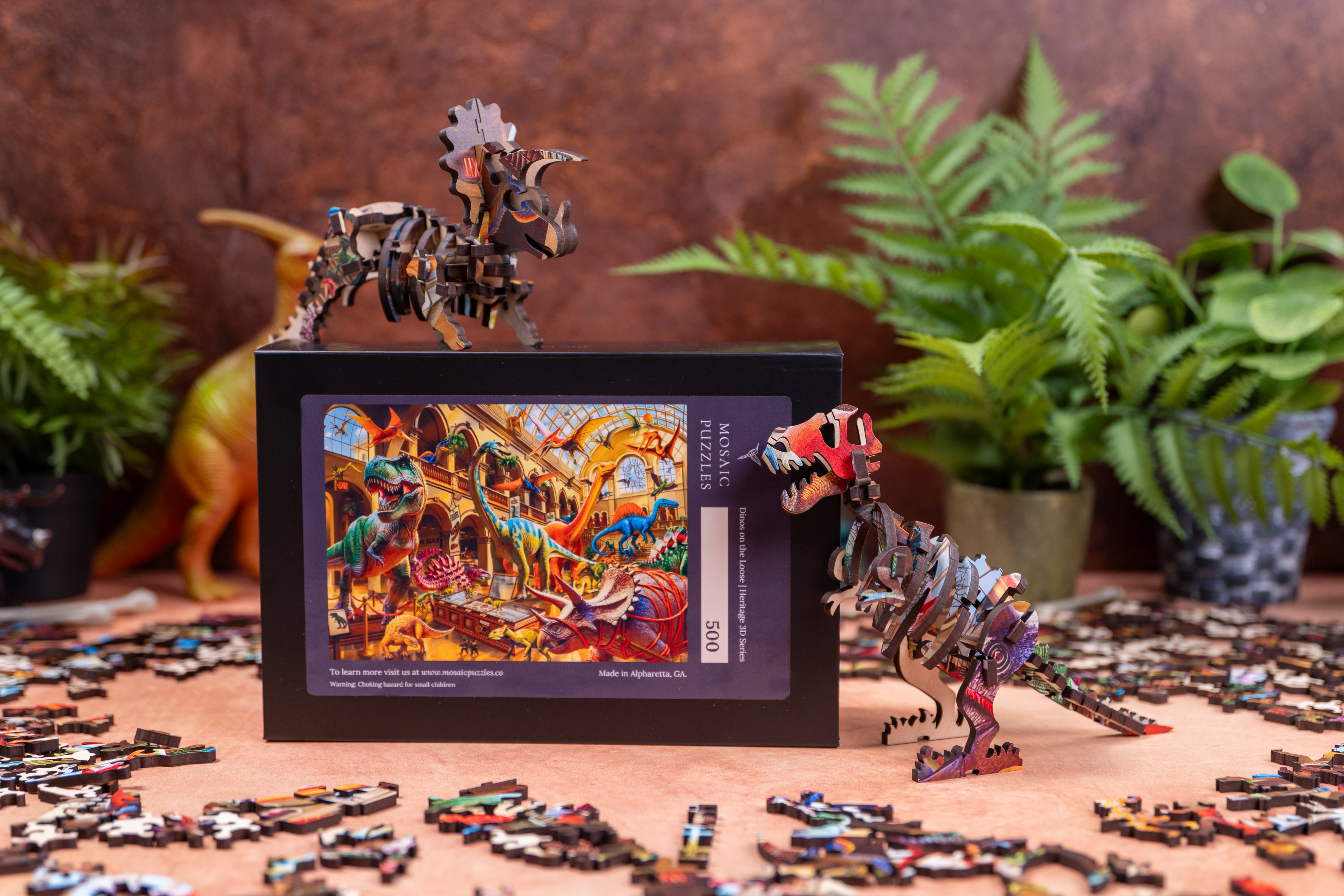 Dinos on the Loose | Heritage 3D Series – Mosaic Puzzles