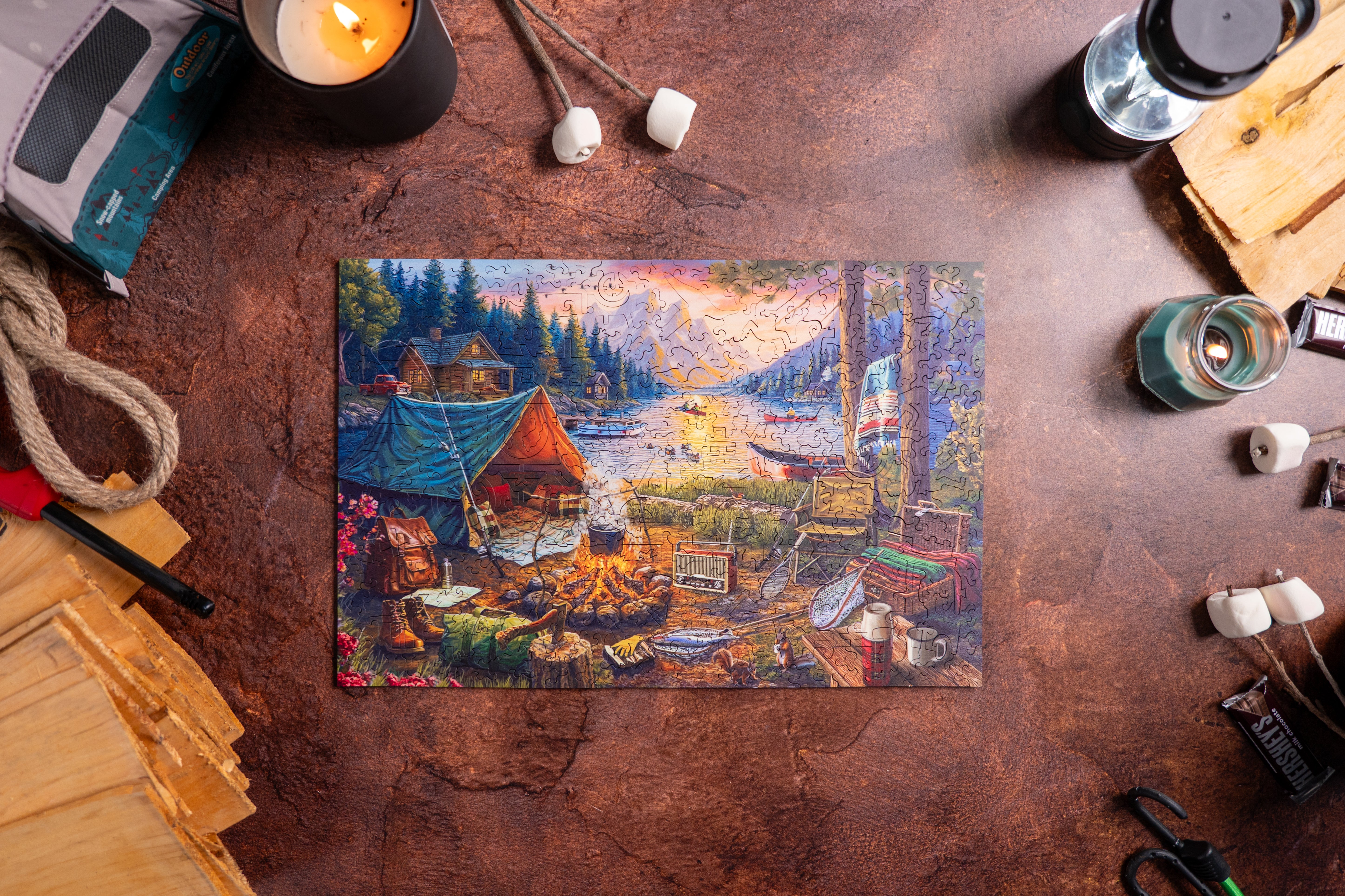 Casting by the Campfire – Mosaic Puzzles