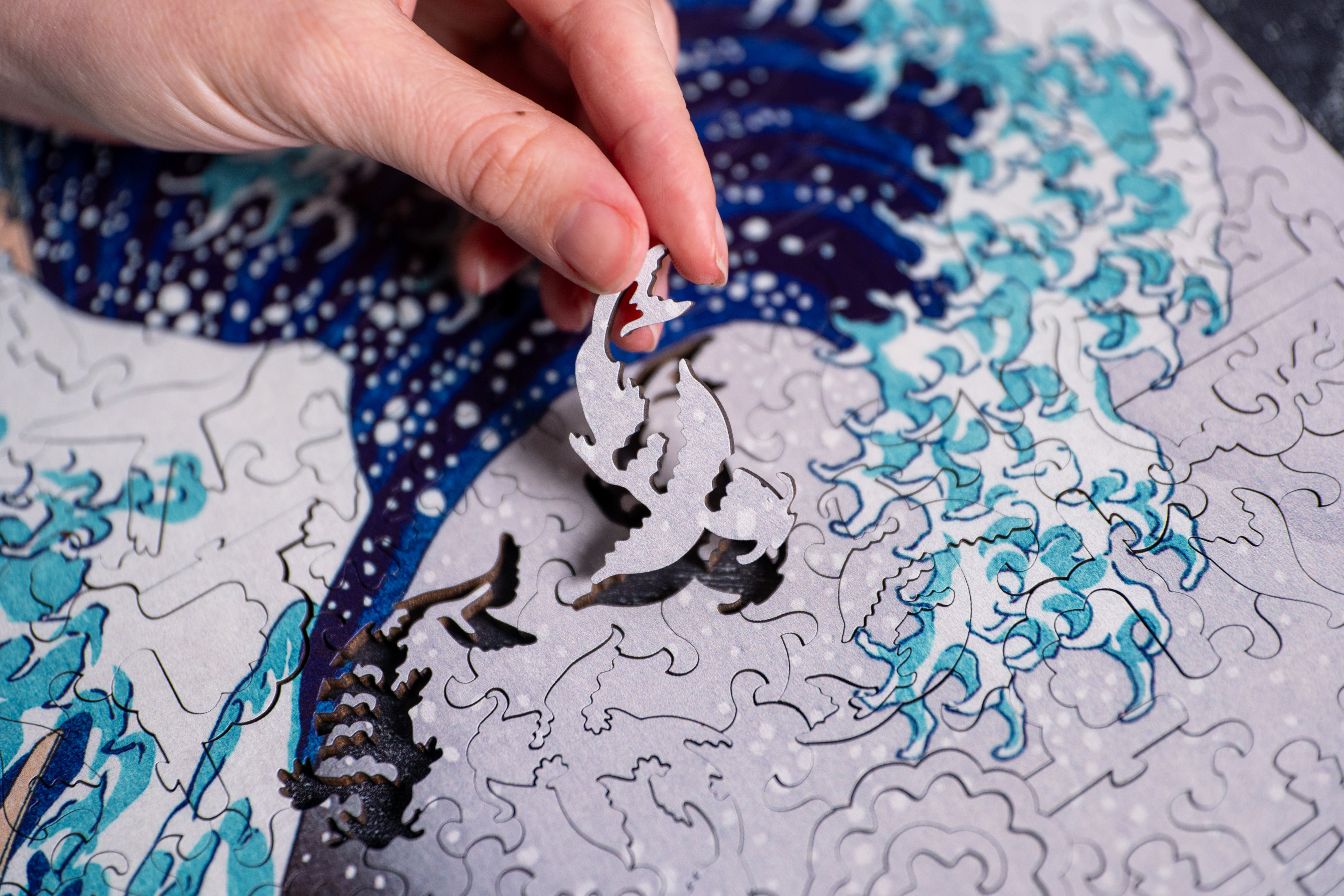 The Great Wave at Kanagawa by Hokusai – Mosaic Puzzles