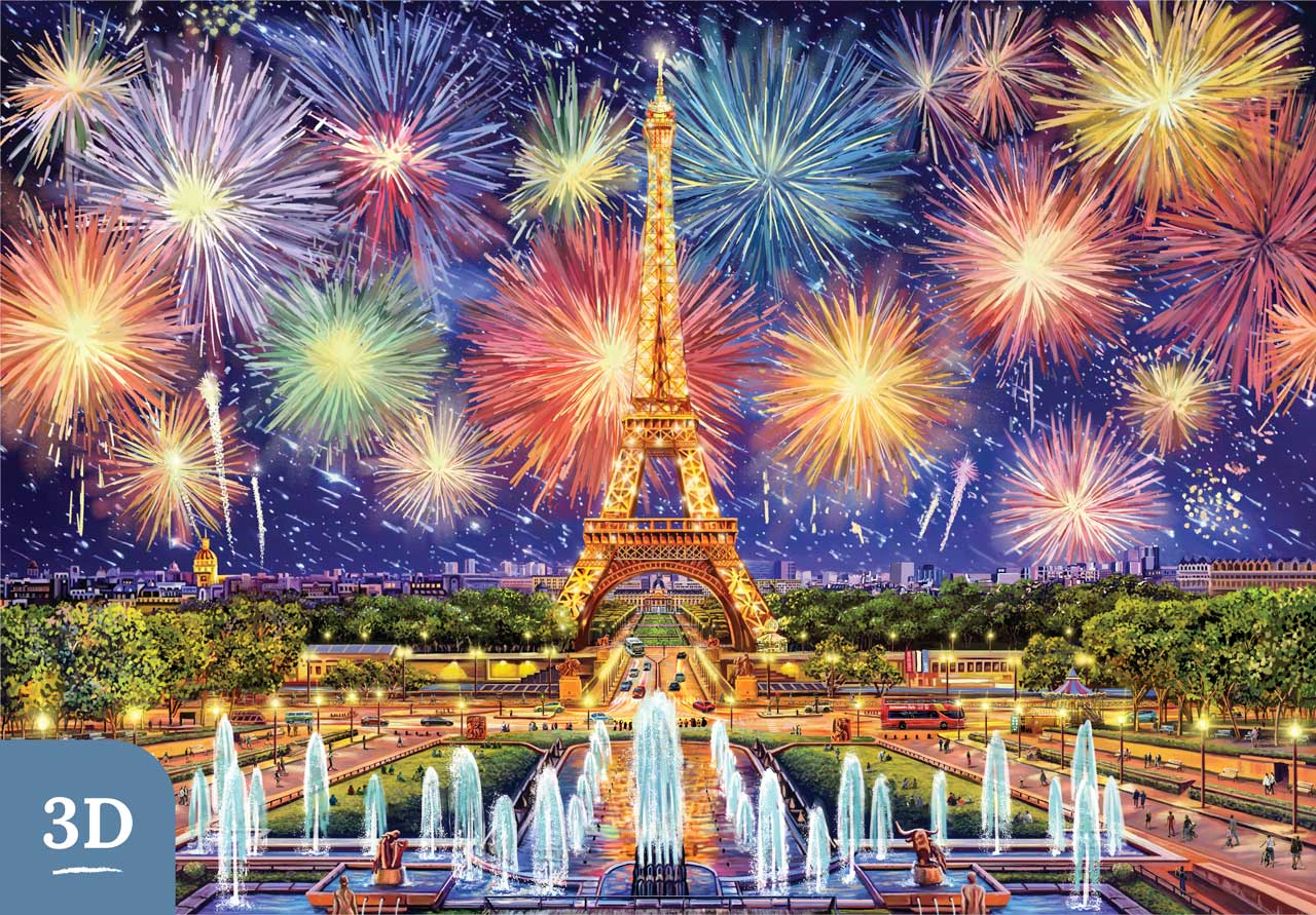 France パリ三越　ビスクドール　刻印あり　エレガント Parisian Celebration | Heritage 3D Series – Mosaic Puzzles