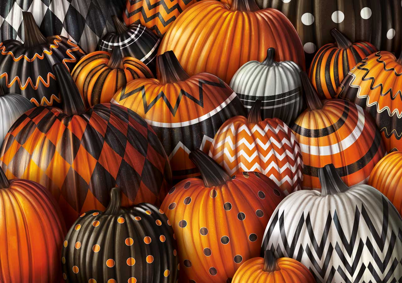 Patterned Pumpkins Patterned Pumpkins – Mosaic Puzzles