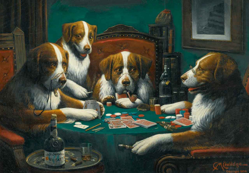 Poker Game by Cassius Coolidge