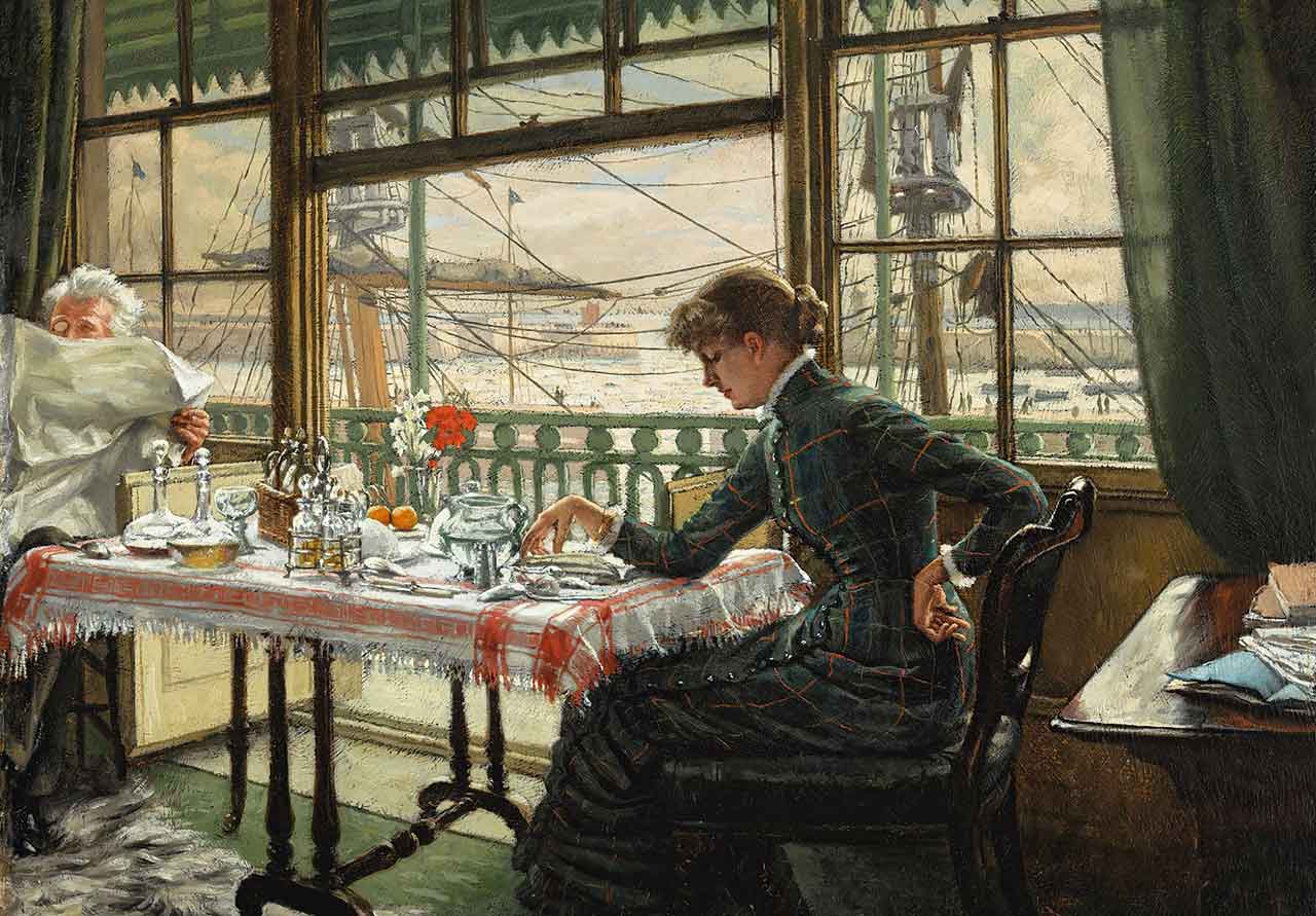 Room Overlooking the Harbour by James Tissot