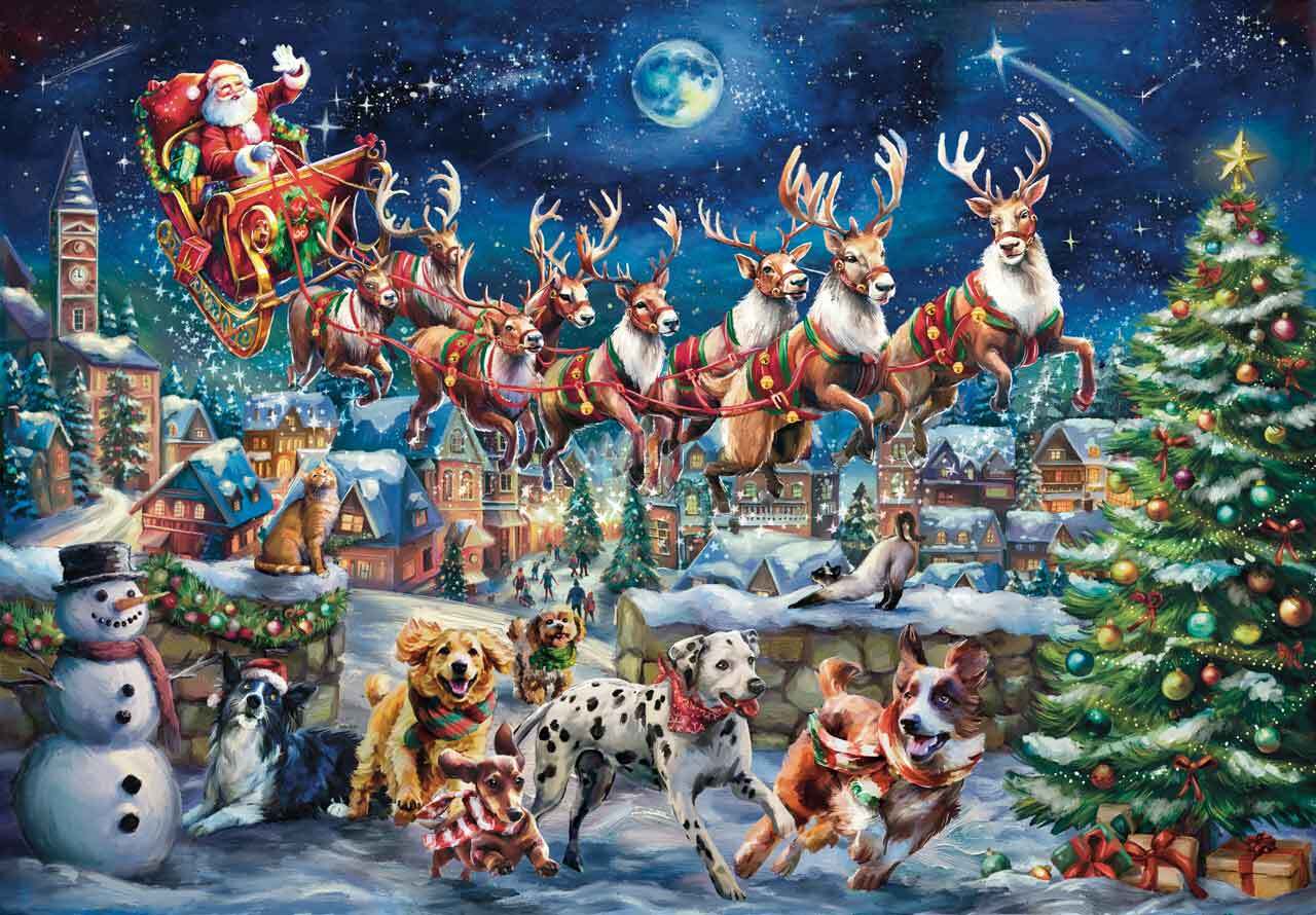 Santa's Best Friends – Mosaic Puzzles