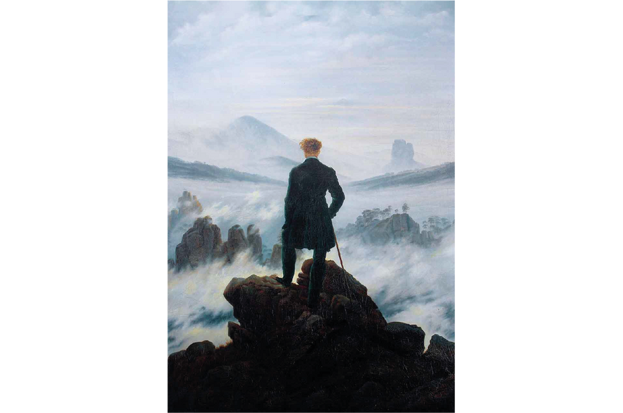 The Wanderer Above the Sea of Fog by Caspar David Friedrich