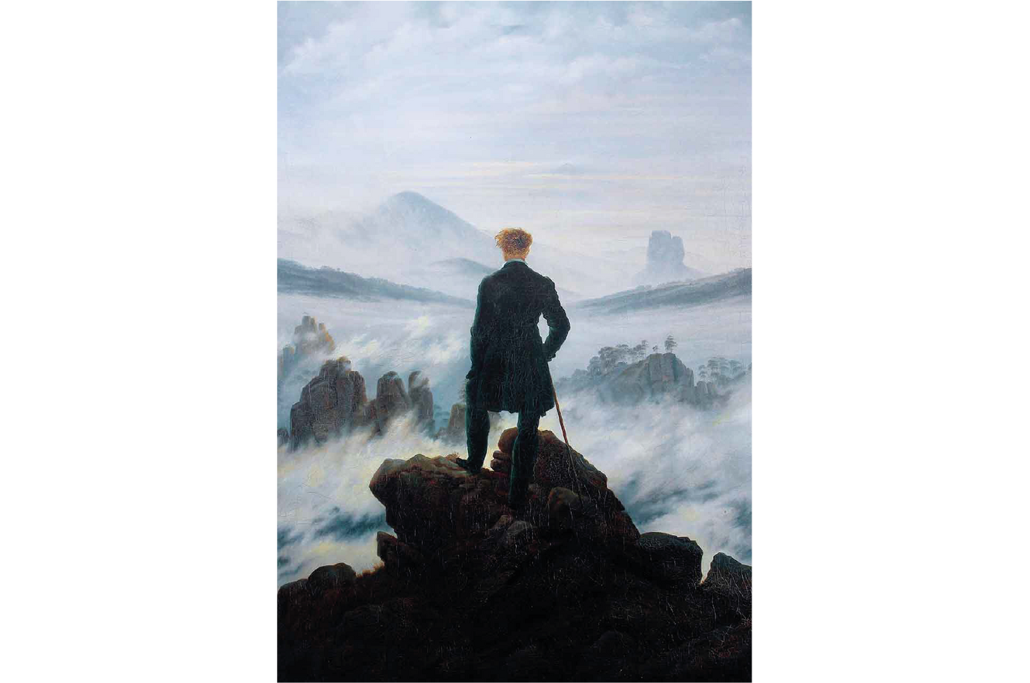 The Wanderer Above the Sea of Fog by Caspar David Friedrich