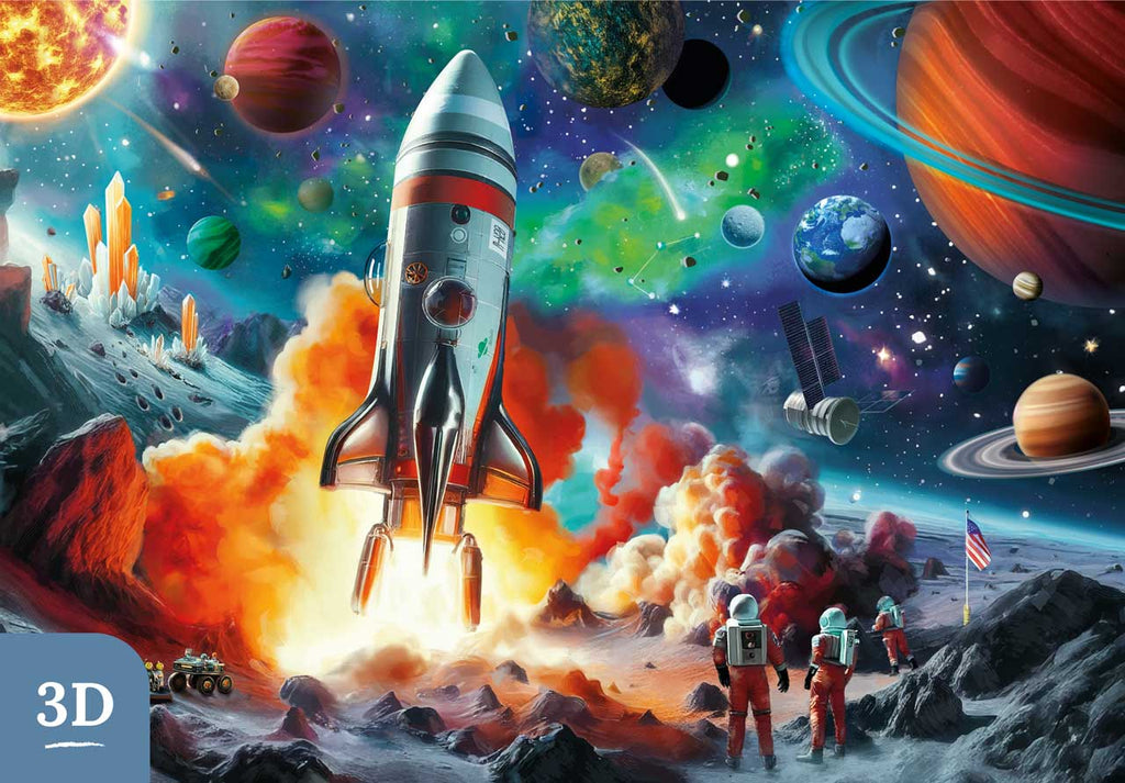 Space Rocket Odyssey | Heritage 3D Series – Mosaic Puzzles