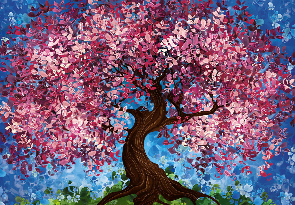 Spring Button Mosiac Spring Tree – Mosaic Puzzles