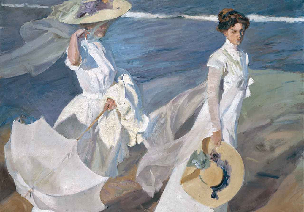 Strolling Along the Seashore by Joaquin Sorolla – Mosaic Puzzles