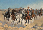 The Fourth Troopers Moving The Led Horses by Frederic Remington