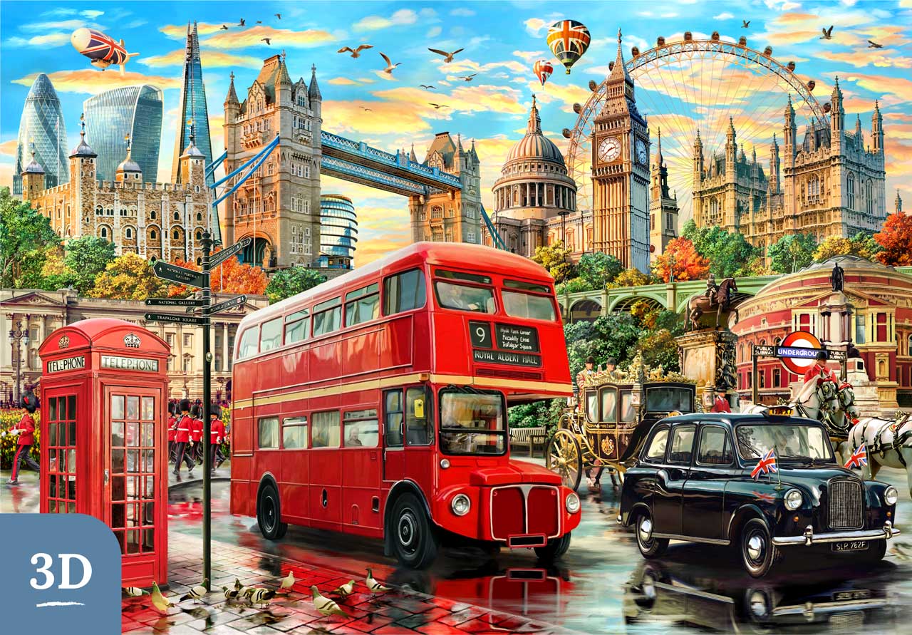 Touring London Town | Heritage 3D Series – Mosaic Puzzles