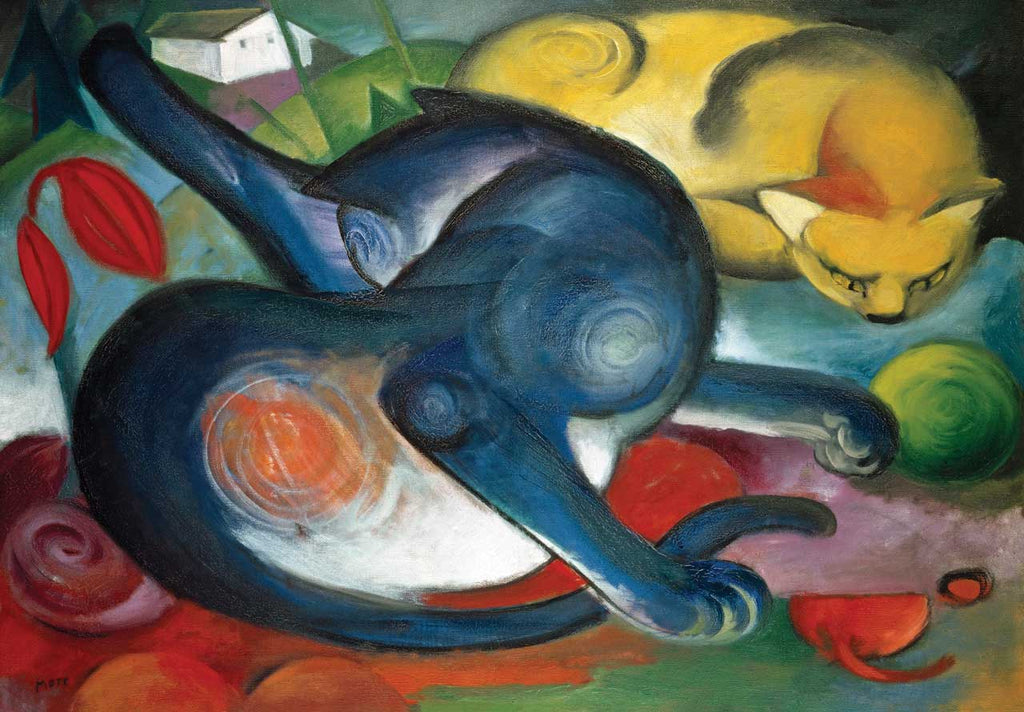 Two-Cats-by-Franz-Marc-