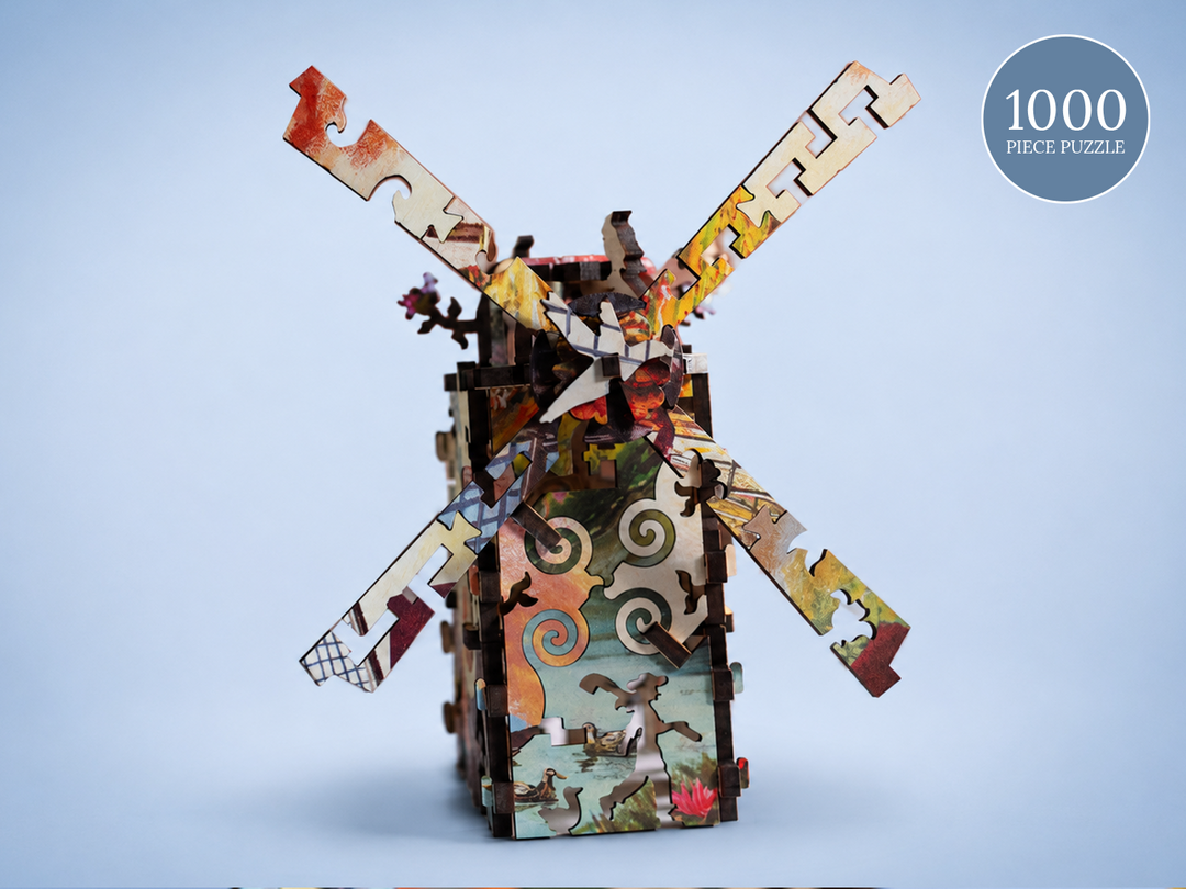 Windmills at Sunset | Heritage 3D Series
