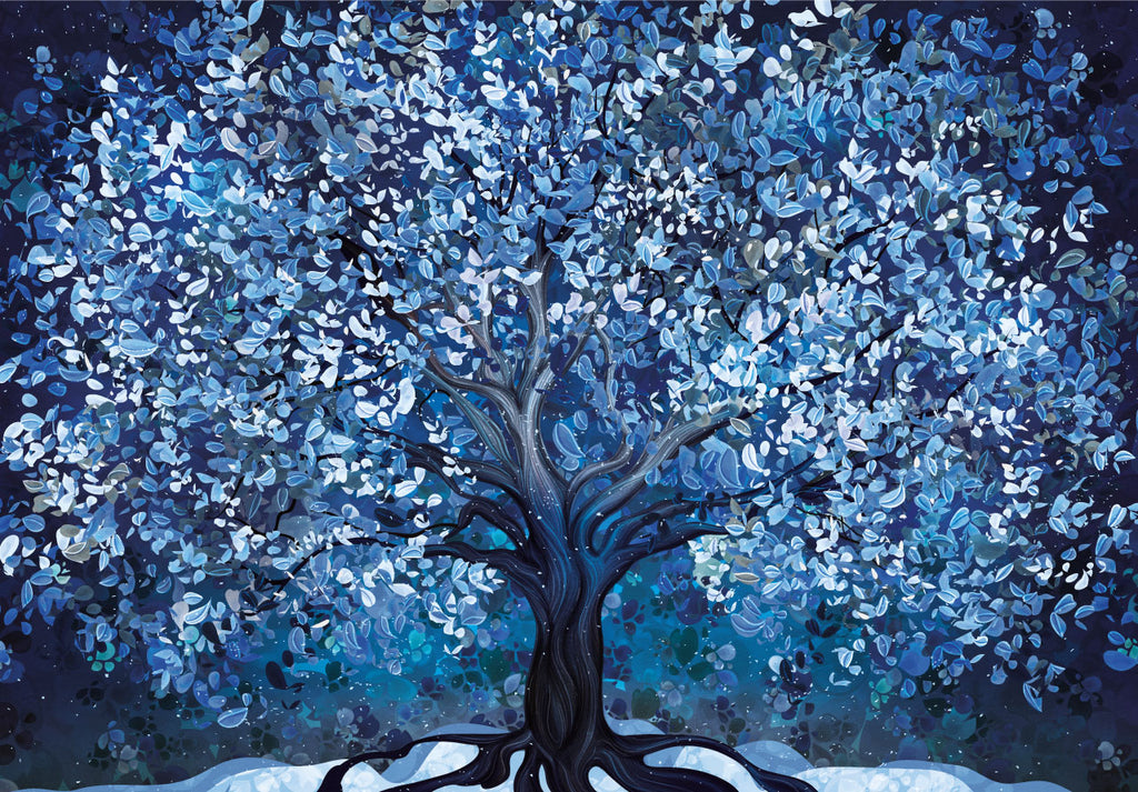 Winter Tree – Mosaic Puzzles