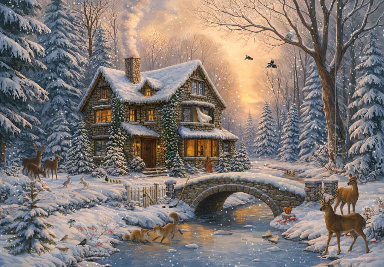 Christmas Winter Puzzles – Mosaic Puzzles