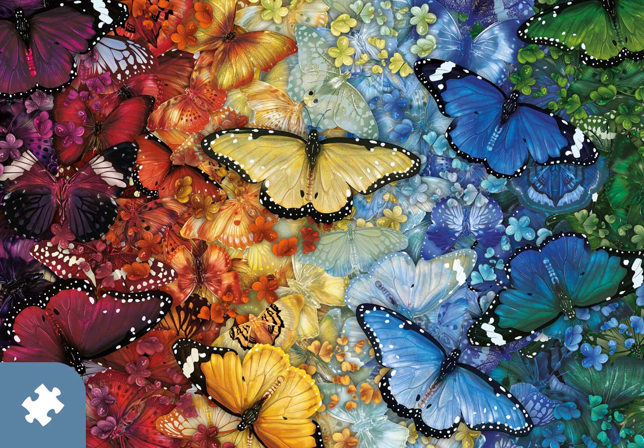 HC-1 Heartfelt Butterfly Medley コレクション Butterfly Gradients | Traditions by Mosaic Puzzles