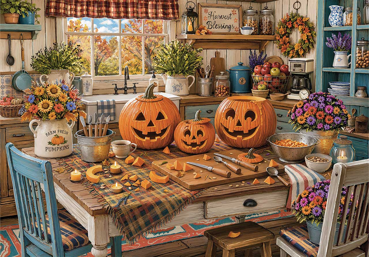 Pumpkin Carving Day – Mosaic Puzzles