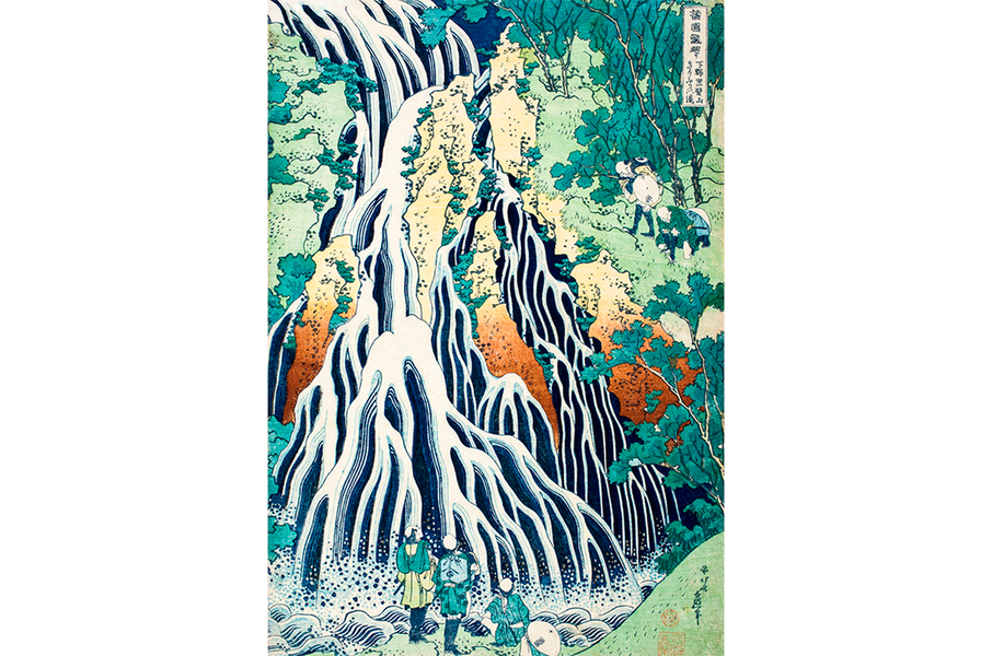 Kirifuri Waterfall by Hokusai