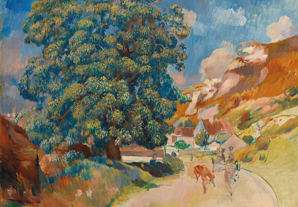Le Grand Arbre Au Bord De La Route by Renoir