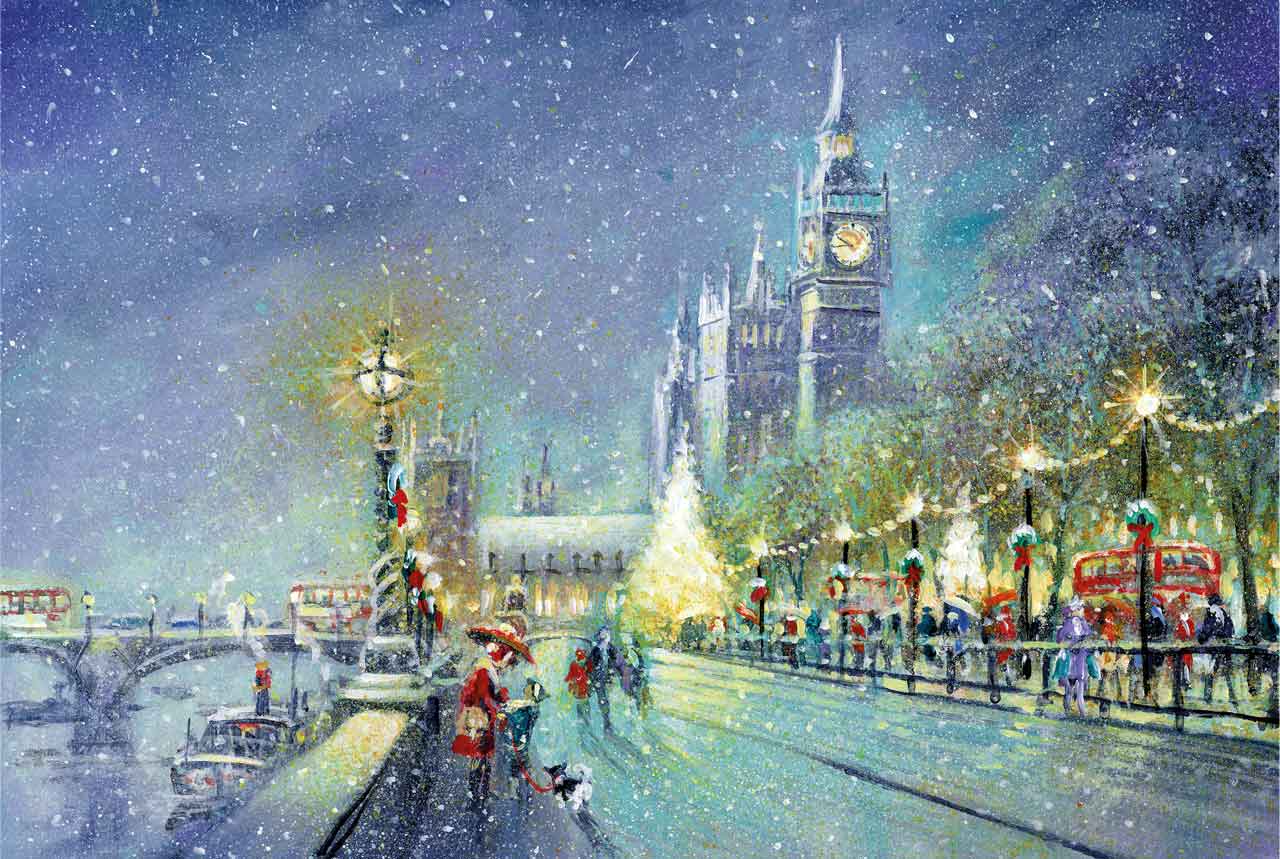 Snowy London Christmas