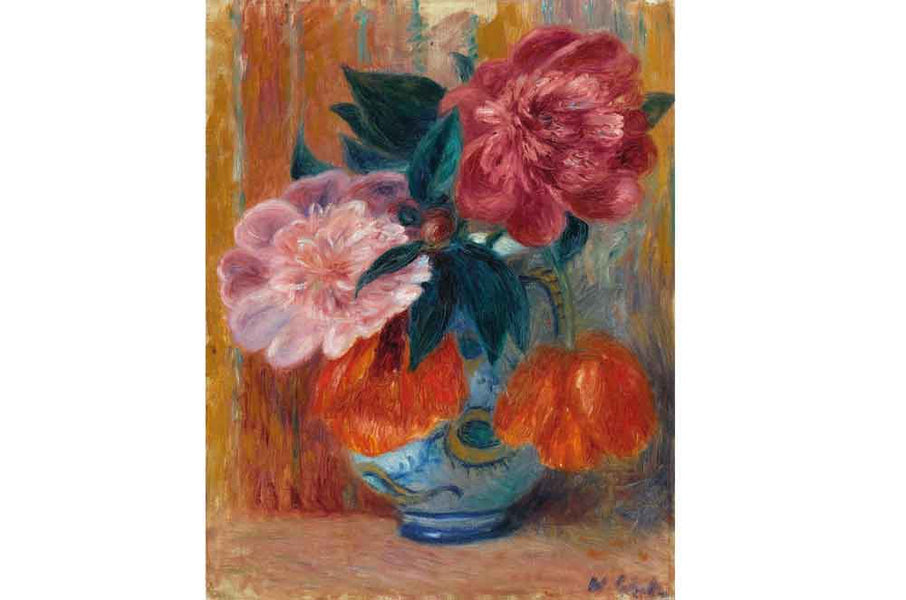 Tulips and Peonies by William James Glackens