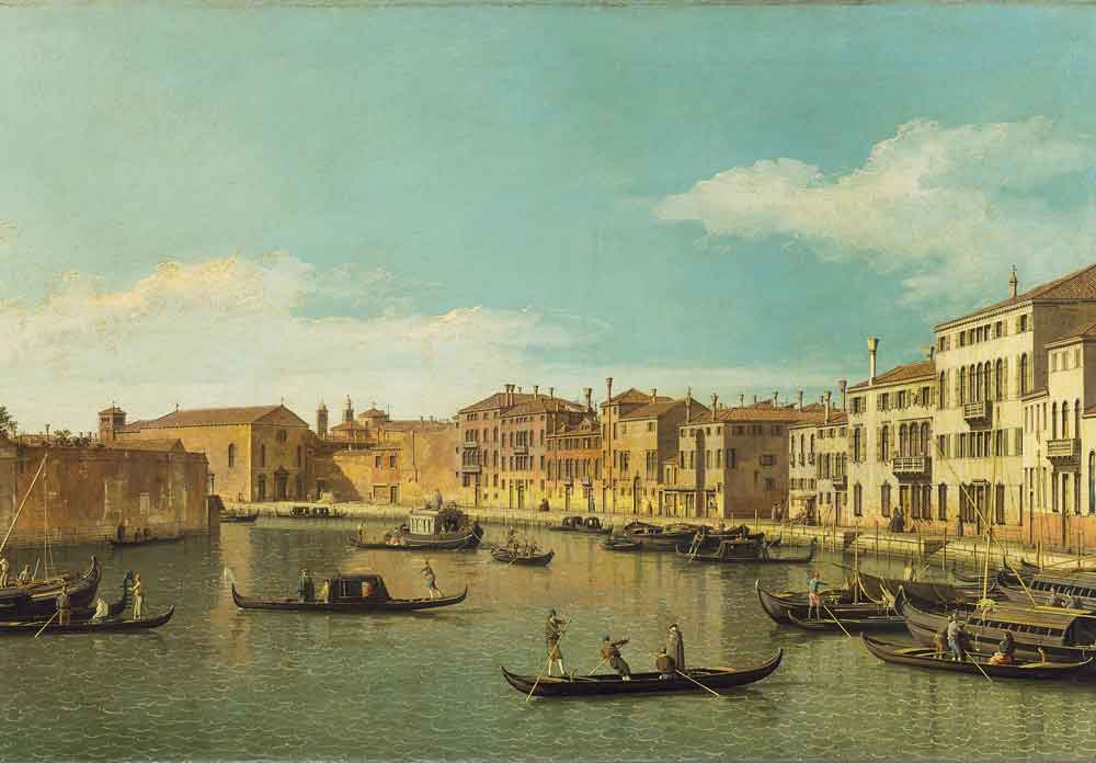 Venice, the Canale di Santa Chiara by Canaletto