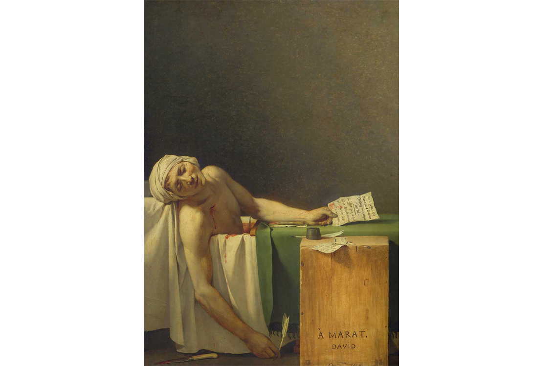 Marat Assassinated by Jacques Louis David