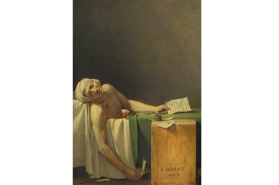 Marat Assassinated by Jacques Louis David